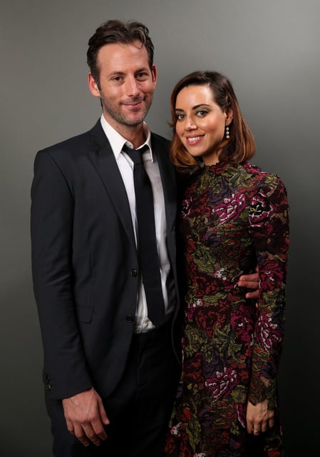 LOS ANGELES, CA - AUGUST 08:  Writer/director Jeff Baena (L) and actress Aubrey Plaza pose for a portrait during Sundance NEXT FEST at The Theatre at Ace Hotel on August 8, 2014 in Los Angeles, California.  (Photo by Mark Davis/Getty Images for Sundance NEXT)