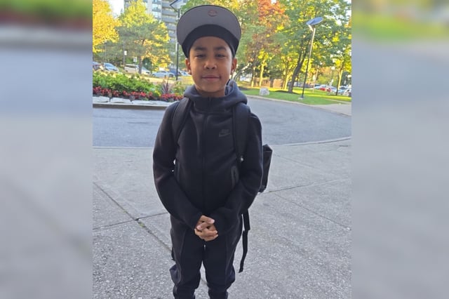 JahVai posing for a photo on his first day of school, 2024. JahVai was sleeping by his mother’s side when he was shot by a stray bullet on Aug. 16 and killed instantly. He is being laid to rest Aug. 20 in his mother’s home of Wiikwemkoong.