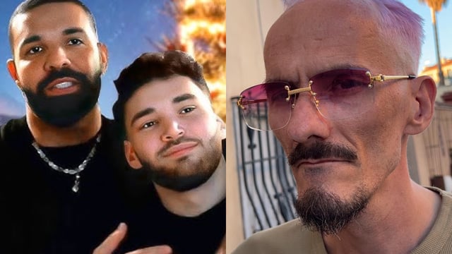 drake and adin ross side-by-side with Jean Pormanove