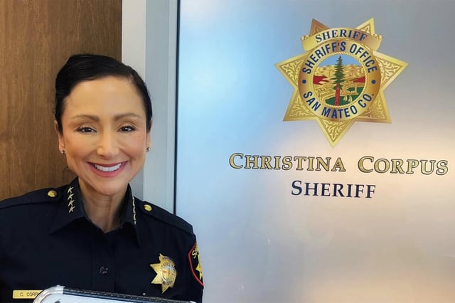 San Mateo County Sheriff Christina Corpus is fighting corruption allegations on the Peninsula. 