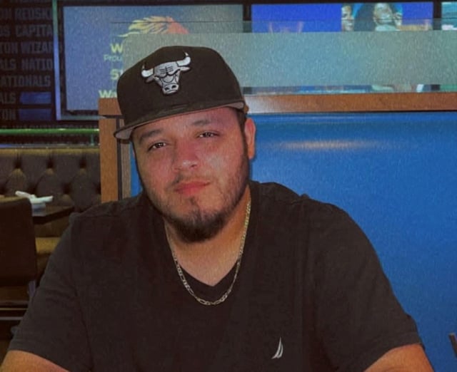 Kilmar Abrego Garcia, a Salvadoran migrant who lived in the U.S. legally with a work permit and was erroneously deported to El Salvador, is seen wearing a Chicago Bulls hat, in this handout image obtained by Reuters on April 9, 2025.  Abrego Garcia Family/Handout via REUTERS/File photo