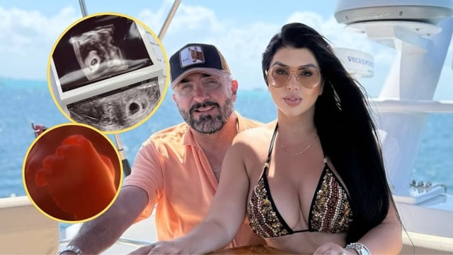 Vicente Fernández Jr. y Mariana González anuncian la llegada de su primer hijo.