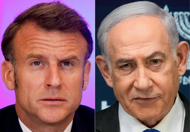 President Emmanuel Macron and Prime Minister Benjamin Netanyahu are exchanging heated words, sparked by France's move to recognise Palestinian as a state next month