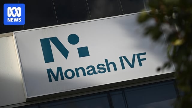 Signage is seen for Monash IVF in Clayton, Melbourne.