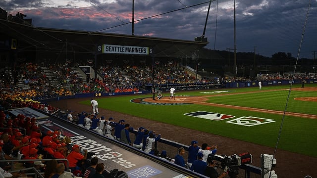 A general view during the MLB Little League Classic between the Seattle Mariners and the New York Mets at Bowman Field 