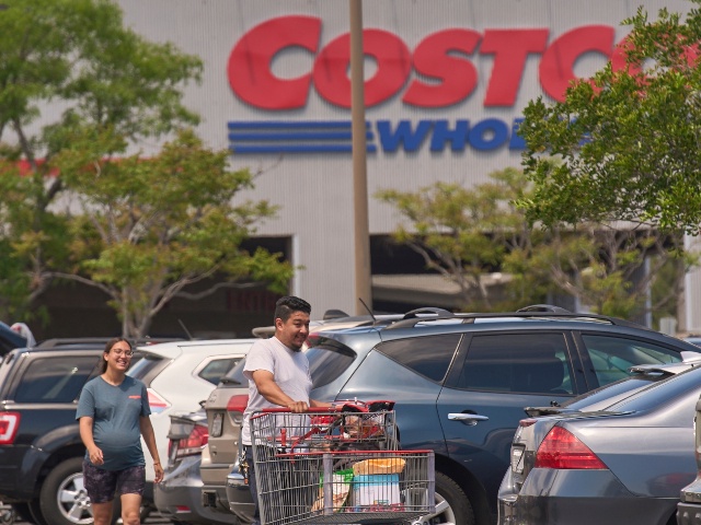 People shop for supplies at Costco Wholesale store in Burbank, Calif., on Thursday, April 10, 2025. (Damian Dovarganes/AP)