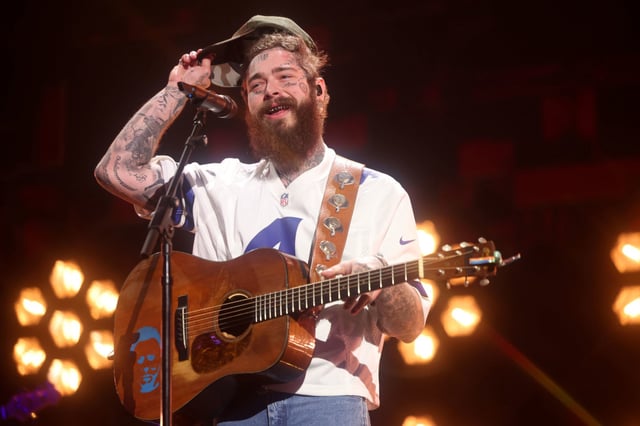 Post Malone on May 16, 2024 in Frisco, Texas. 