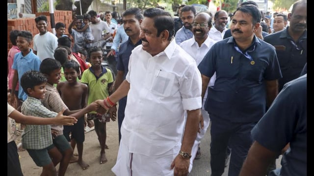 Former Tamil Nadu chief minister and AIADMK leader Edappadi K Palaniswami. (PTI PHOTO)