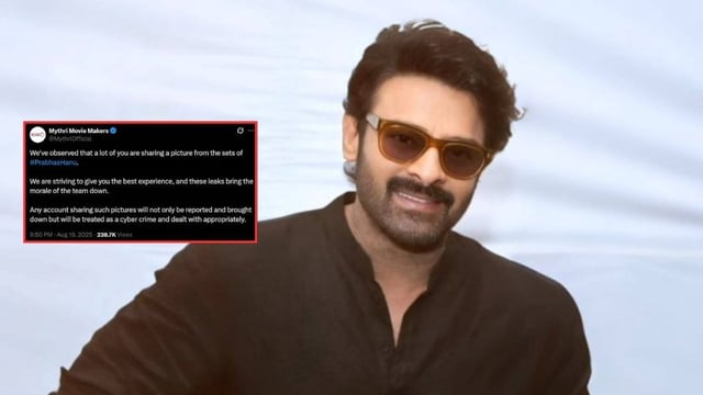 Mythri Movie Makers warn against Fauji leaks | Image: X