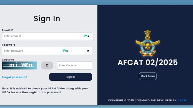 The IAF AFCAT Admit Card 2025 is out. The direct link to download is given here. 