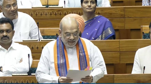 Amit Shah in Lok sabha | Image: X- ANI