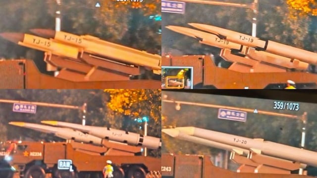 China to unveil new hypersonic cruise missiles in September parade.