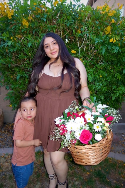 Yarely Hermosillo is seen in this undated photo with her 4-year-old son.