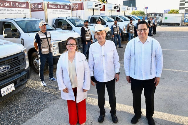 El gobernador Alfonso Durazo Montaño inició ayer formalmente el programa “Rutas de la Salud”. FOTO: ESPECIAL