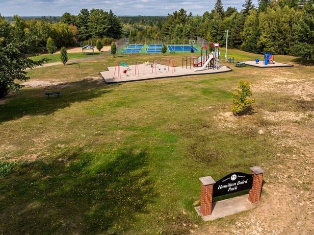  A drone shot of Hamilton Baird Park prior to the second stage of development.