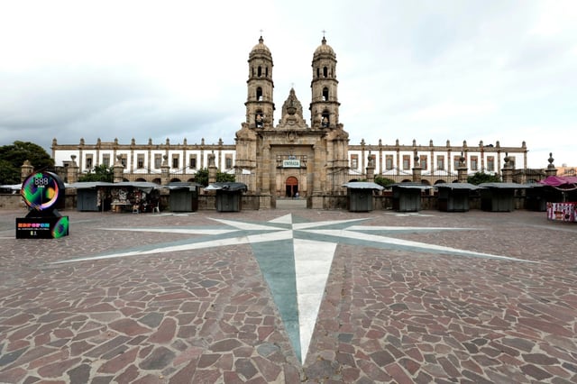 La Basílica de Nuestra Señora de Zapopan, en el estado mexicano de Jalisco, en una imagen del 2 de julio de 2025