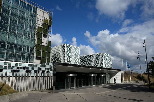 This photograph taken on March 14, 2025 shows the International Criminal Court  in The Hague.