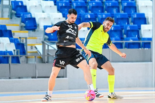 Un lance del partido disputado por la mañana en Son Moix