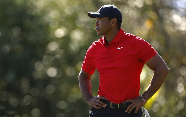 Tiger Woods of the United States during the final round of the PNC Championship at The Ritz-Carlton Golf Club on December 17, 2023 in Orlando, Florida.