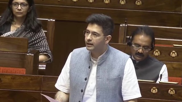 MP Raghav Chadha | Image: Rajya Sabha