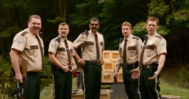 An image of the officers in "Super Troopers 2."