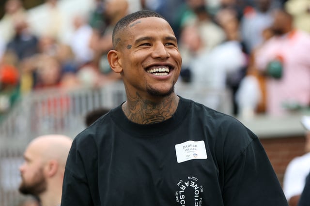 Nov 9, 2024; Atlanta, Georgia, USA; Former Georgia Tech Yellow Jackets tight end Darren Waller at Bobby Dodd Stadium at Hyundai Field. Mandatory Credit: Brett Davis-Imagn Images/ File Photo
