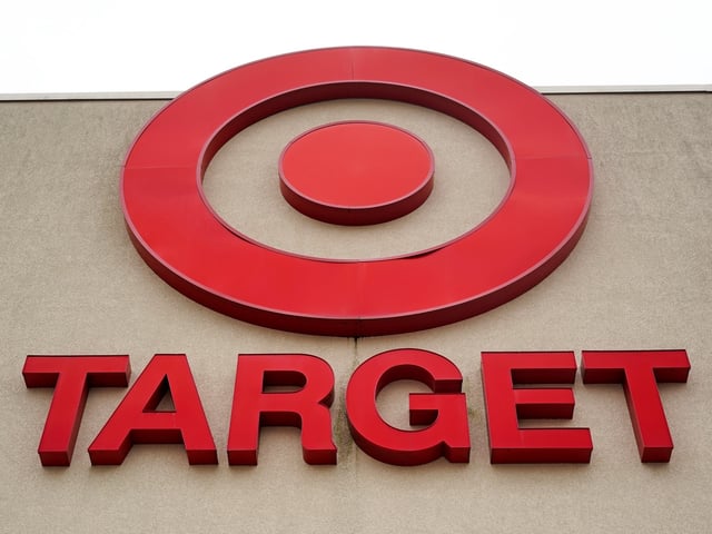 FILE - A Target sign is shown on a store in Upper Saint Clair, Pa., on Friday, July 7, 2023. (AP Photo/Gene J. Puskar, file)