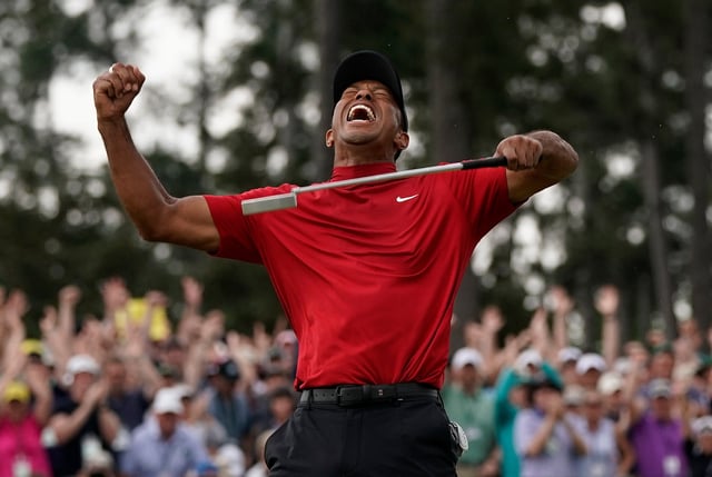 Tiger Woods celebra tras ganar el Masters de Augusta, el 14 de abril de 2019: ahora liderará un comité para mejorar el PGA Tour