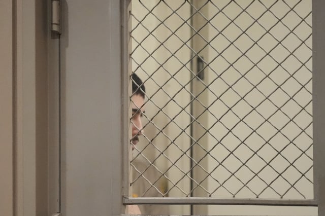 Raymond Boodarian, charged with the fatal shooting of "American Idol" executive Robin Kaye and her husband Thomas Deluca, appears in court on Wednesday, Aug. 20, 2025, in Los Angeles. (AP Photo/Damian Dovarganes)