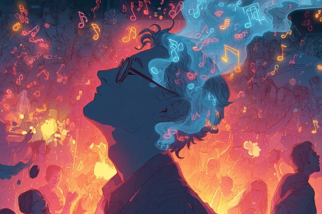 Compared to memories evoked by popular songs, those evoked by the self-selected songs tended to be more specific, vivid, positive, arousing, unique and important. Credit: Neuroscience News