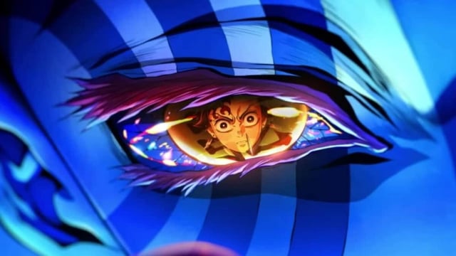 A still from Demon Slayer: Infinity Castle movie part 1 - Akaza’s Return