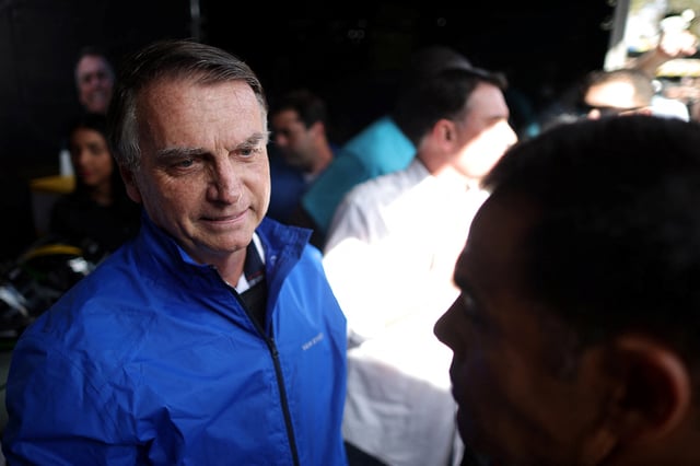 Former Brazil's President Jair Bolsonaro visits the Capital Moto Week in Brasilia, Brazil, July 29, 2025. REUTERS/Adriano Machado/File photo