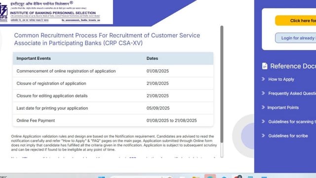 IBPS Clerk Recruitment 2025: IBPS has urged aspirants to complete their registration and payment well before the deadline to avoid last-minute technical issues.