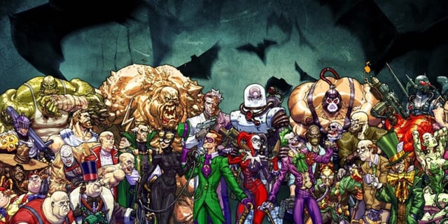 Batman's rogues gallery is a good mix of iconic villains like Joker and Two-Face but also some we haven't seen yet like The Mad Hatter and Hugo Strange.