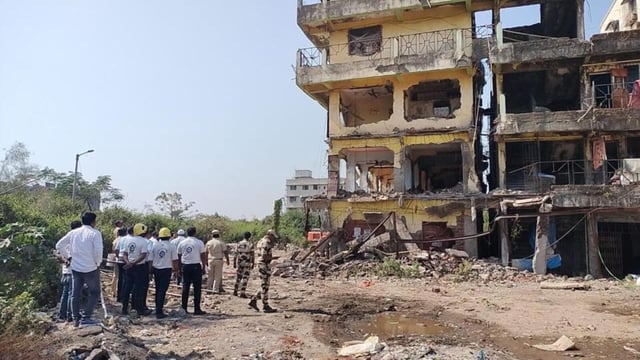 The 41 illegal buildings were demolished in February following court orders.