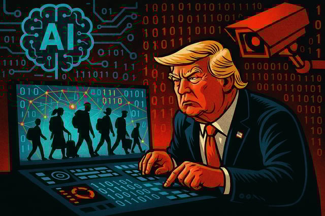 Trump usa inteligencia artificial para vigilar y deportar migrantes: Amnistía