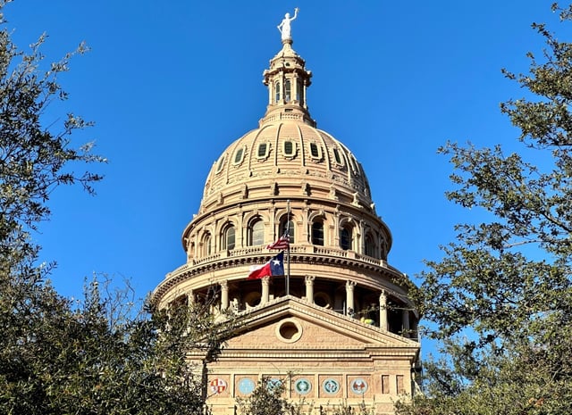 Le Capitole de l'Etat du Texas, le 26 janvier 2023 à Austin