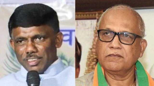 Ex-speaker Ramesh Tawadkar and former Goa chief minister Digambar Kamat