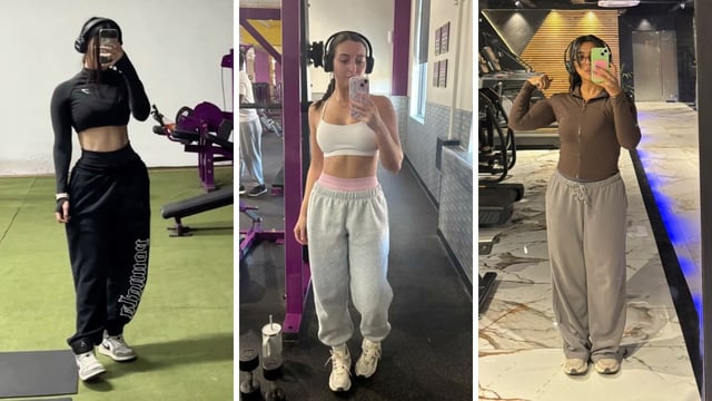 Gen Z Is Officially Retiring Gym Leggings And Getting Hooked On Oversized Sweatpants (Credits: Instagram)