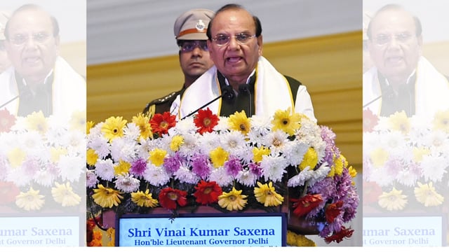 File photo of Delhi LG V.K Saxena | ANI
