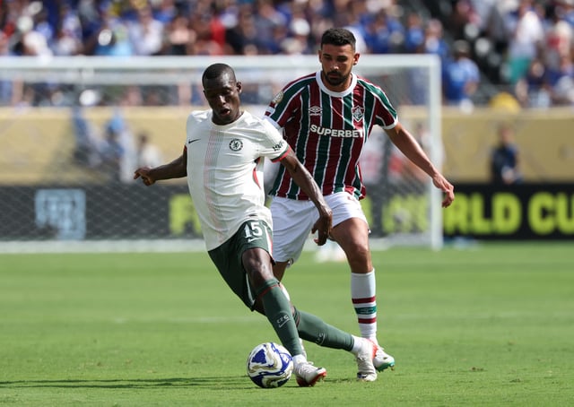 Soccer Football - FIFA Club World Cup - Semi Final - Fluminense v Chelsea - MetLife Stadium, East Rutherford, New Jersey, U.S. - July 8, 2025 Chelsea's Nicolas Jackson in action with Fluminense's Ignacio REUTERS/Mike Segar/File Photo