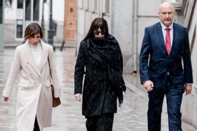 Archivo - La expareja de Ábalos Jésica Rodríguez, a su llegada al Tribunal Supremo, a 27 de febrero de 2025, en Madrid (España).