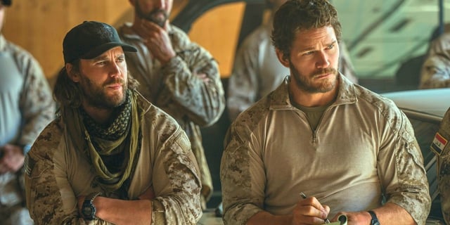 Taylor Kitsch and Chris Pratt in The Terminal List: Dark Wolf