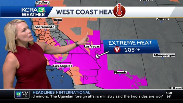Valley highs are forecast to tie or break records today as afternoon temperatures climb into triple digit territory.