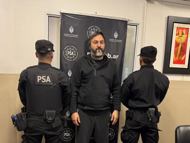 Detienen a Ariel Garcia Furfaro. Foto: Ministerio de Seguridad