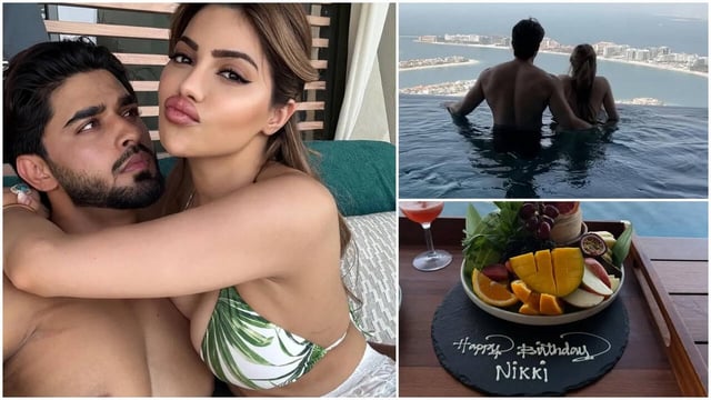 Nikki Tamboli-Arbaz Patel Get Cosy In Pool Amid BB 14 Finalist’s Birthday Celebration; Fans Say ‘Hottest Jodi’