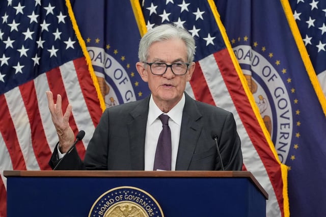 El presidente de la Reserva Federal de Estados Unidos, Jerome Powell, habla en una conferencia de prensa tras la reunión de la Comisión Federal de Mercado Abierto, el miércoles 30 de julio de 2025, en Washington. (AP Foto/Manuel Balce Ceneta)