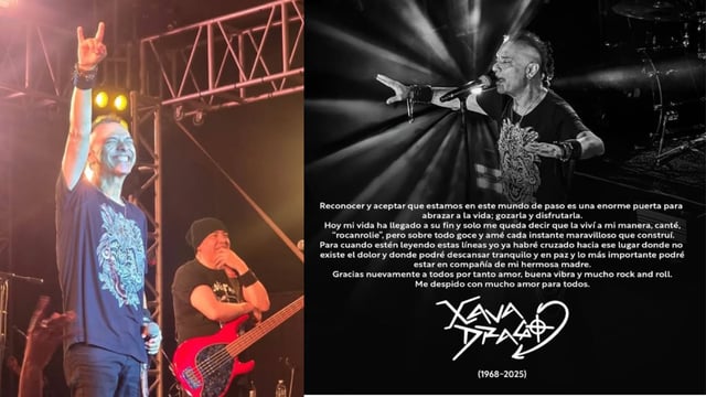 Fallece Xava Drago, vocalista de Coda y figura del rock en español. Foto: Instagram xavacoda