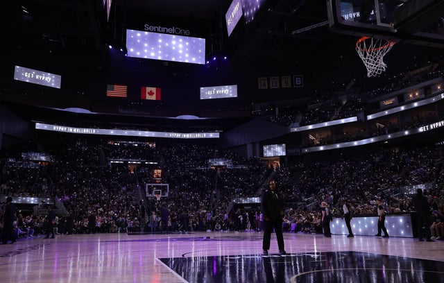 Aug 11, 2025; San Francisco, California, USA; Fans hold up flashlights during the fourth quarter between the Golden State Valkyries and Connecticut Sun at Chase Center. Mandatory Credit: Kelley L Cox-Imagn Images/File Photo