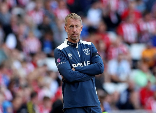 Soccer Football - Premier League - Sunderland v West Ham United - Stadium of Light, Sunderland, Britain - August 16, 2025 West Ham United manager Graham Potter REUTERS/Scott Heppell/File Photo